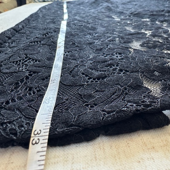 New Reformation Rylee Midi Skirt Black Lace Sheer 0 - Picture 10 of 12